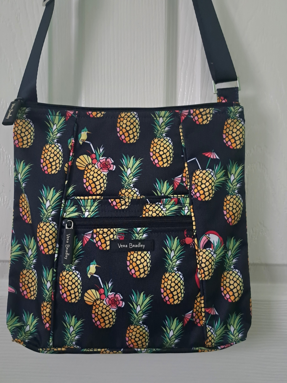 Vera Bradley Pineapple Toucan Party Crossbody Bag